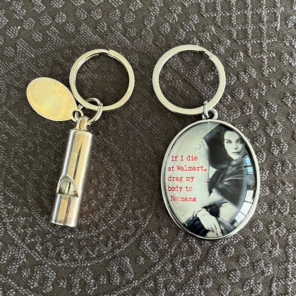 2 ELEGANT KEY CHAINS "...NEIMAN'S!"
